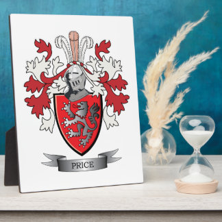 Plaque Photo Prix Famille Crest Armoiries