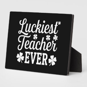 Plaque Photo Prof le plus chanceux enseignant la Saint-Patrick