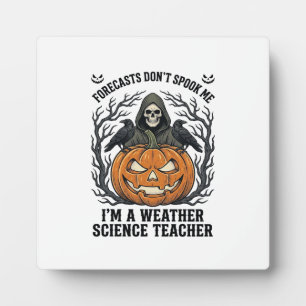 Plaque Photo Professeur Météo Halloween Épouvantable Faucheur C