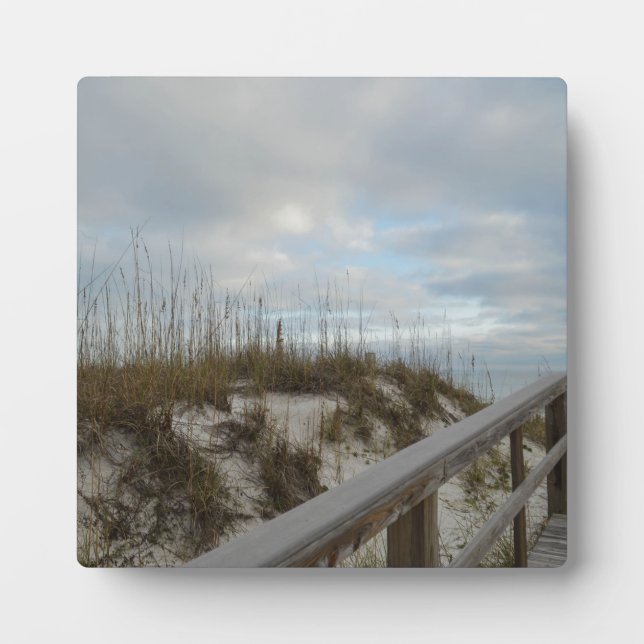 Plaque Photo Promenade À La Plage (Devant)