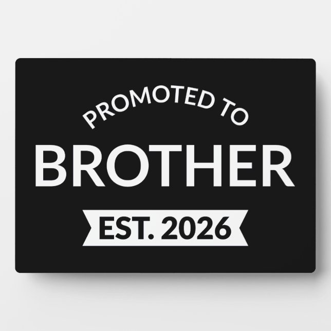 Plaque Photo Promu À Frère Est. 2026 II (Devant)