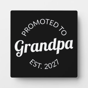 Plaque Photo Promu Grand-papa dès 2027 Nouveau Papa Je suis