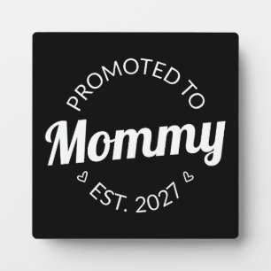 Plaque Photo Promue Maman dès 2027 Annonce de nouvelle maman I