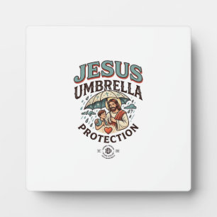Plaque Photo Protection de parapluie de Jésus Protection de par