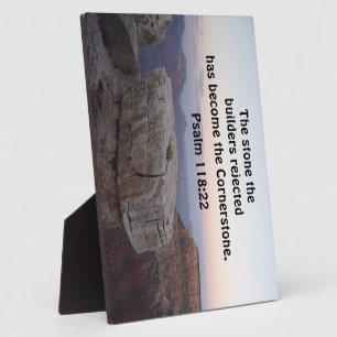 Plaque Photo Psaume 118:22 La pierre rejetée par les constructe