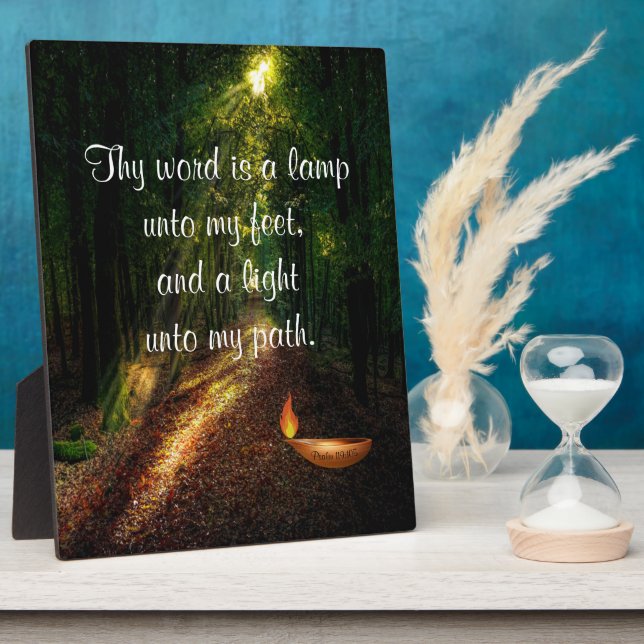 Plaque Photo Psaume 119:105  (Côté)