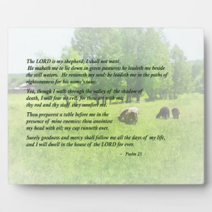 Plaque Photo Psaume 23 Le Seigneur Est Mon Berger