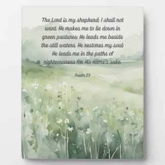 Plaque Photo Psaume 23 Le Seigneur est Mon Berger 8x10 Symbole