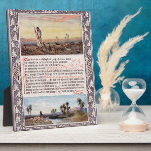 Plaque Photo Psaume 23 Vintage