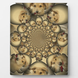 Plaque Photo Puppy Kaleidoscope Art Print