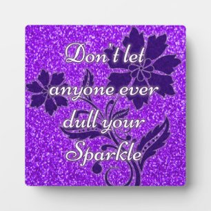 Plaque Photo Purple ne laissez personne ternir votre signe étin