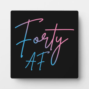 Plaque Photo Quarante AF II - Cadeau d'anniversaire