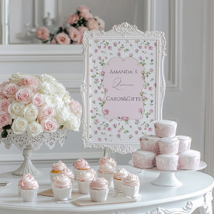 Plaque Photo Quinceanera Blush Rose Anniversaire