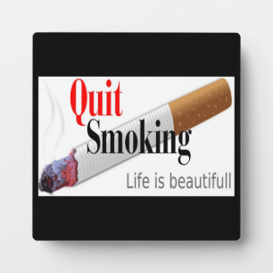 PLAQUE PHOTO QUITTER LE TABAGISME