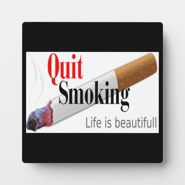 PLAQUE PHOTO QUITTER LE TABAGISME (Devant)