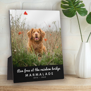 Plaque Photo Rainbow Bridge Photo Pet Memorial