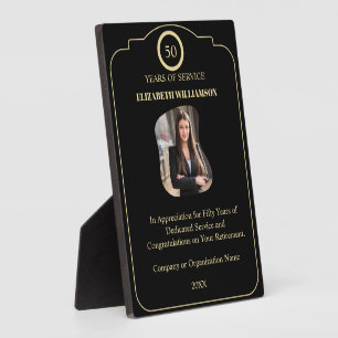 Plaque Photo Récompenses de photo d'années de service d'employé