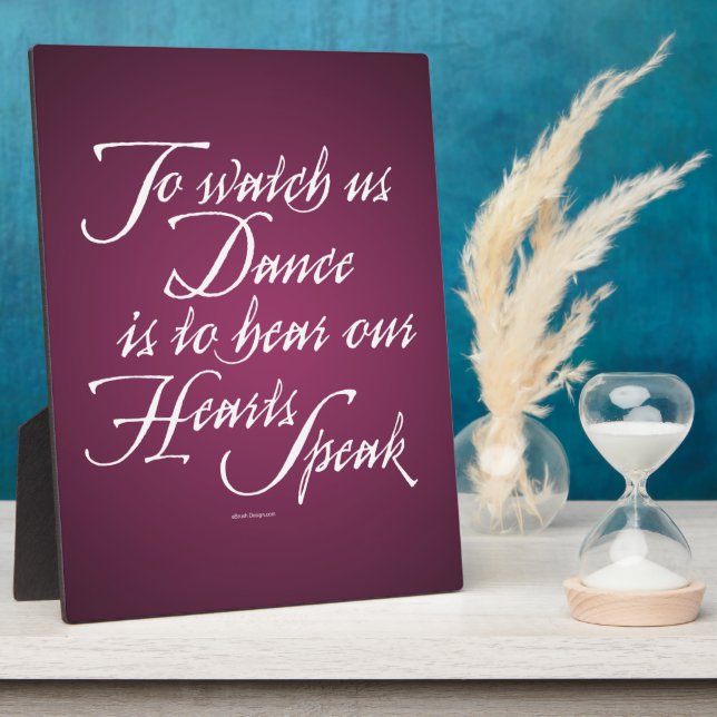 Plaque Photo Regardez-nous danser (Côté)