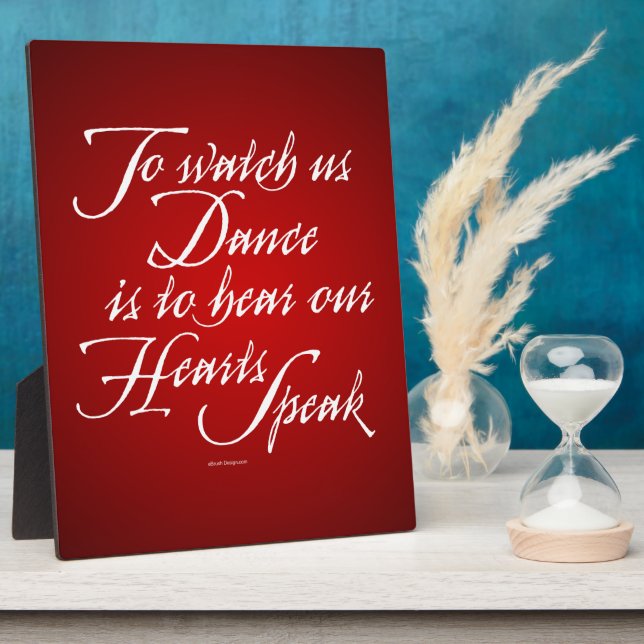 Plaque Photo Regardez-nous danser (Côté)