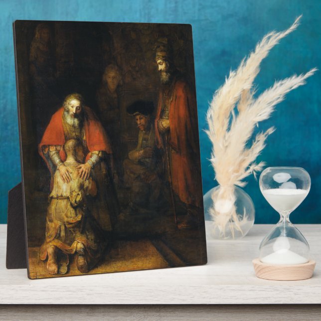 Plaque Photo Retour du Fils prodigue par Rembrandt (Côté)
