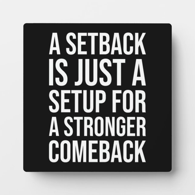 Plaque Photo Retrait contre retour - Motivation du succès (Devant)