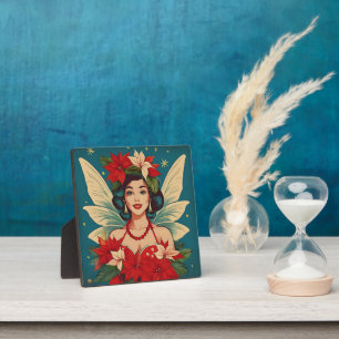 Plaque Photo Retro les années 50 Tropical Christmas Pin-Up Beau