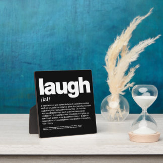 Plaque Photo Rire