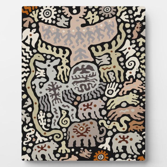 Plaque Photo Rituel Shaman Peyote (Devant)