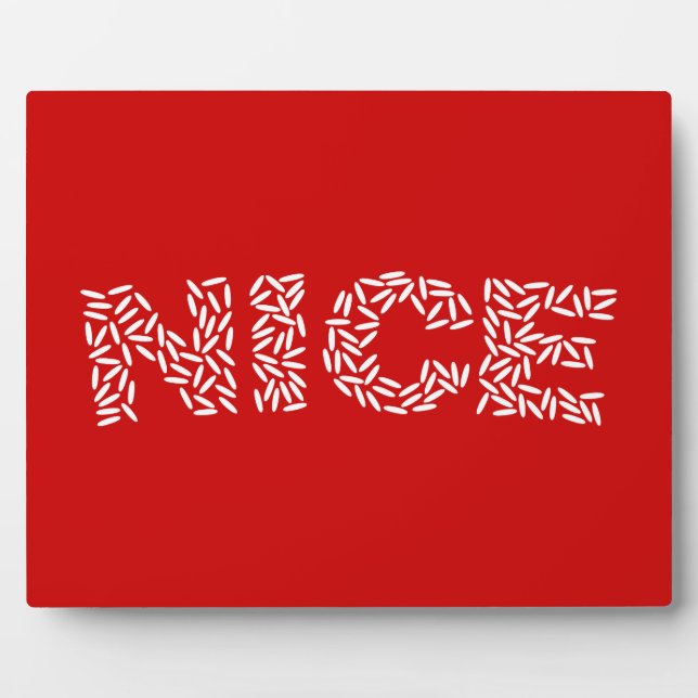 Plaque Photo Riz Nice (Devant)