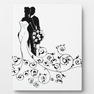 Plaque Photo Robe de mariée et Mariage de chambre de mariage Si