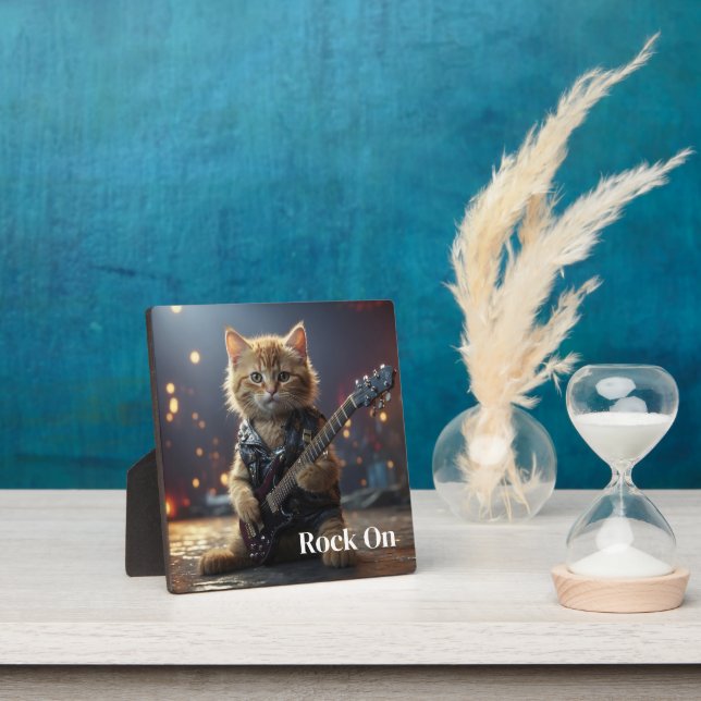 Plaque Photo Rocker Cat (Insitu)