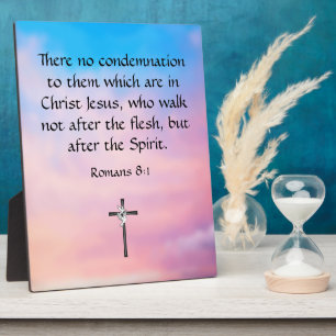 Plaque Photo Romains 8:1