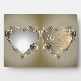 Plaque Photo Rose Coeur Cadre Mariage Anniversaire 1 Photo