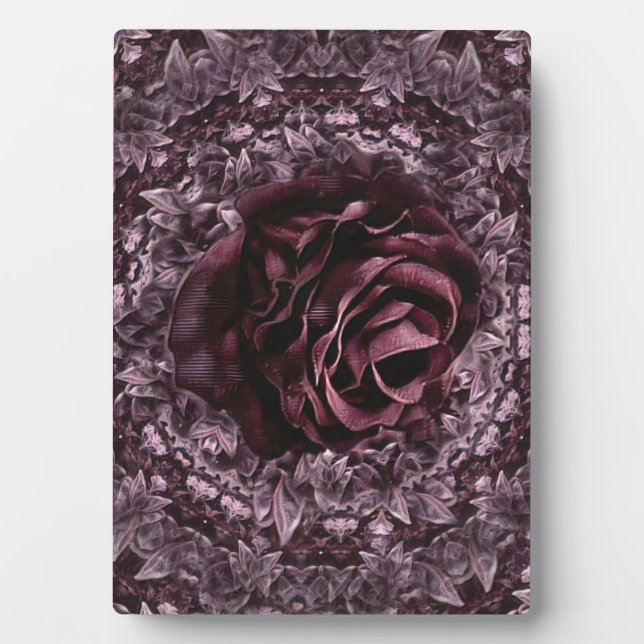 Plaque Photo Rose Mandala (Devant)