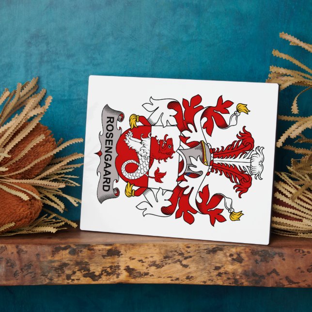 Plaque Photo Rosengaard Family Crest (Côté)