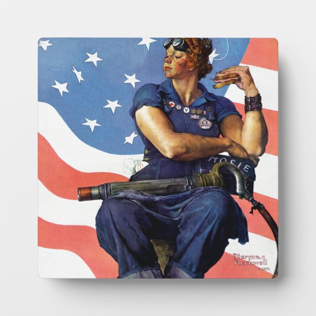 Plaque Photo Rosie the Riveter (Devant)