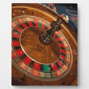 Plaque Photo Roulette Game Money Casino Las Vegas