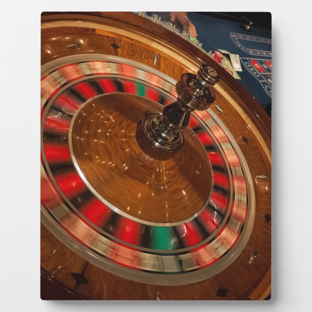 Plaque Photo Roulette Game Money Casino Las Vegas (Devant)