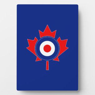 Plaque Photo Roundel Mod de feuille d'érable canadienne