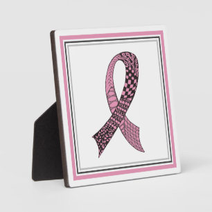 Plaque Photo Ruban De Sensibilisation Au Cancer Rose Ou Toute P