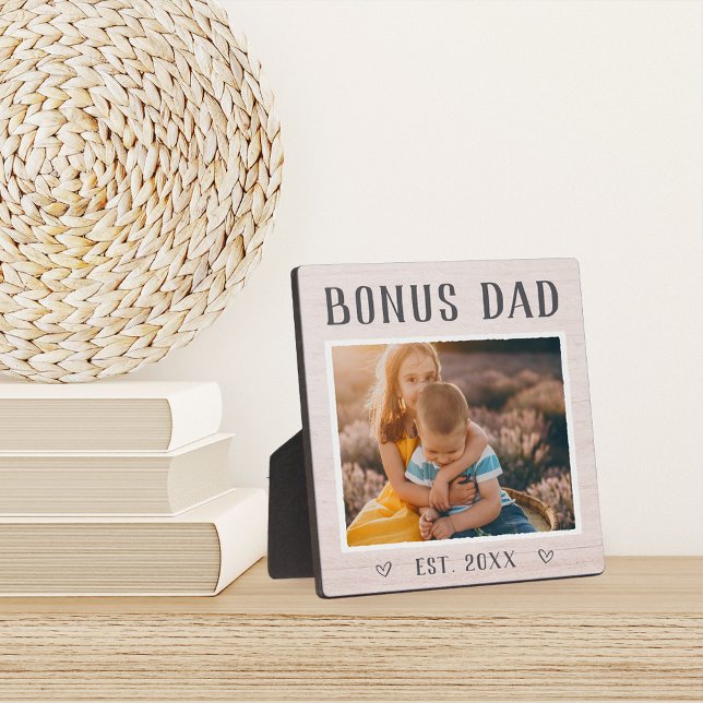 Plaque Photo Russe Personnalisé Bonus Papa Stepfather Photo (Créateur téléchargé)