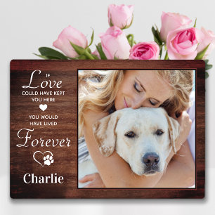 Plaque Photo Rustic Forever Personnalisé Animaux de Compagnie C