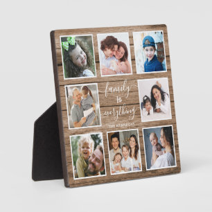Plaque Photo Rustic Wood Family Is Everything Citation 8 Photo