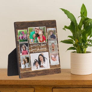 Plaque Photo Rustic Wood World's Best Tante And Uncle 8 Photo