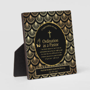 Plaque Photo Sacré Nouveau Ordonné Pasteur Bible Verse Personna
