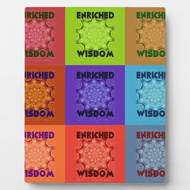 Plaque Photo Sagesse enrichie Hakuna Matata (Devant)