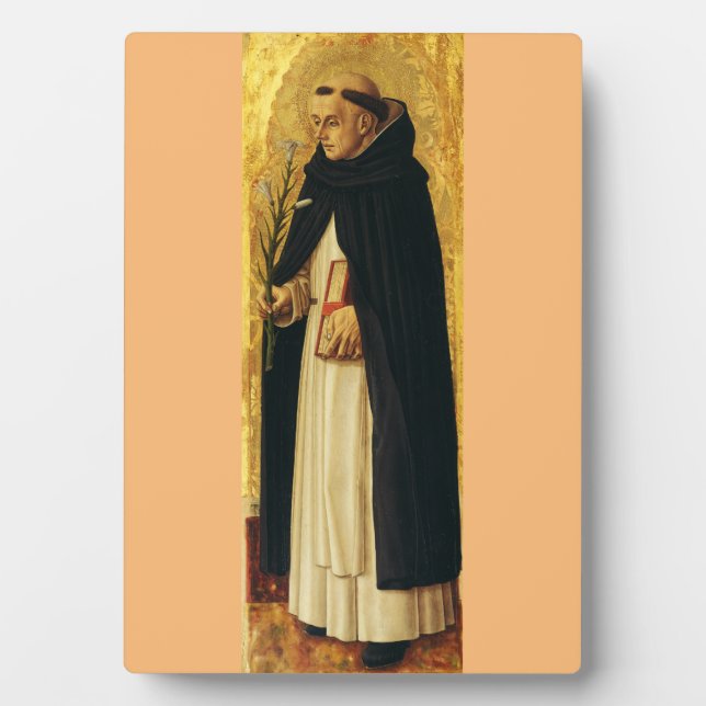 Plaque Photo Saint Dominique par Carlo Crivelli (Devant)