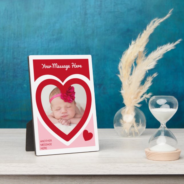 Plaque Photo Saint-Valentin Candy Hearts Box Photo personnalisé (Côté)