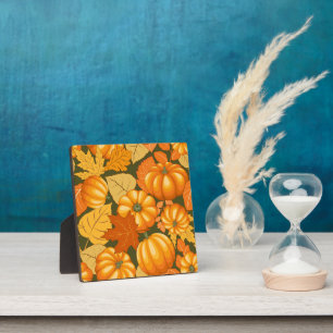 Plaque Photo Saison d'automne Halloween Citrouille Motif