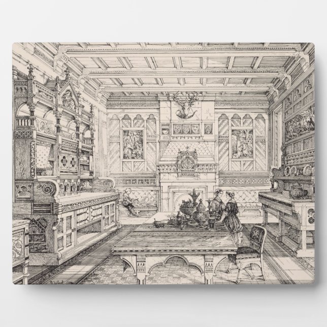 Plaque Photo Salle à manger, de 'Exemples d'anciens et modernes (Devant)